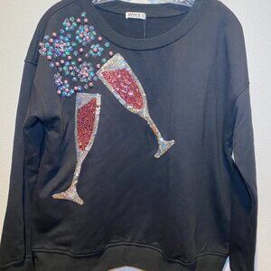 Pop the Champagne Sequin Top